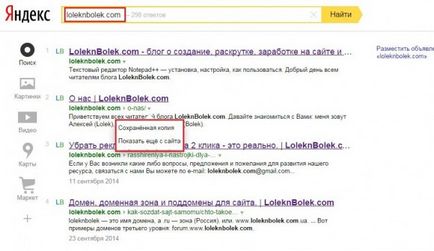 Ce este un cache al paginii și cum este de a găsi în cache-ul paginii specifice Google și Yandex