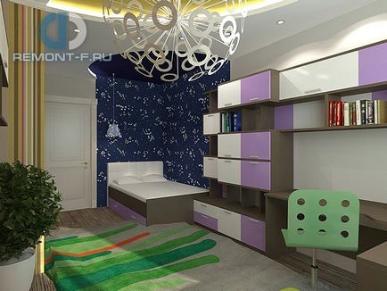 Design camera unui copil pentru un băiat (proiectare) Design camera unui copil pentru un băiat