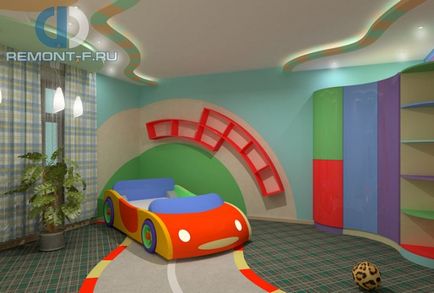 Design camera unui copil pentru un băiat (băiat) Design camera unui copil pentru un băiat