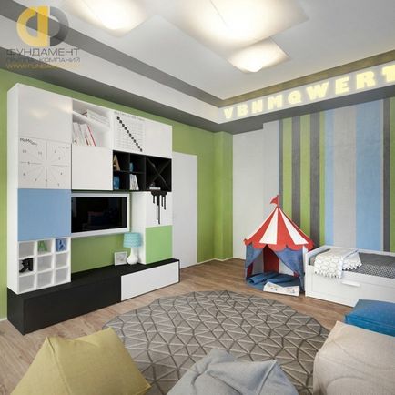 Design camera unui copil pentru un băiat (proiectare) Design camera unui copil pentru un băiat