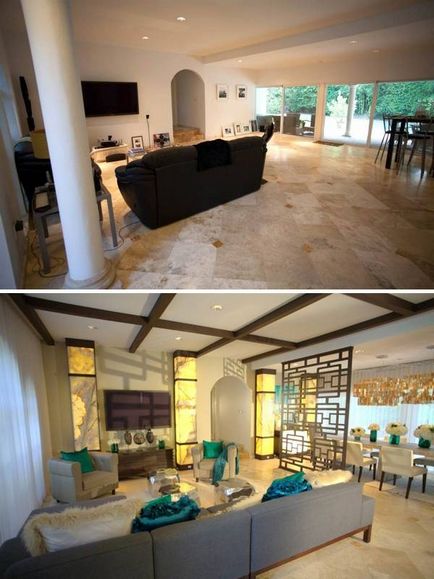 Interior unei case private înainte și după - 40 camere foto