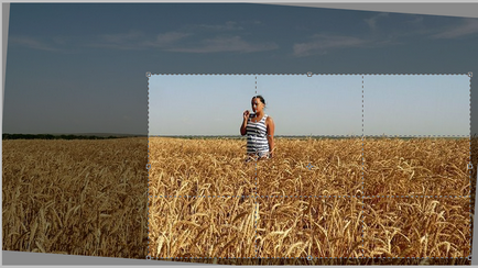 Crop Photoshop (folosind instrumentul „cadru“) Decuparea în Photoshop