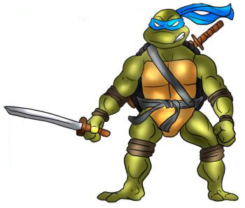 Cum să atragă un ninja broască țestoasă