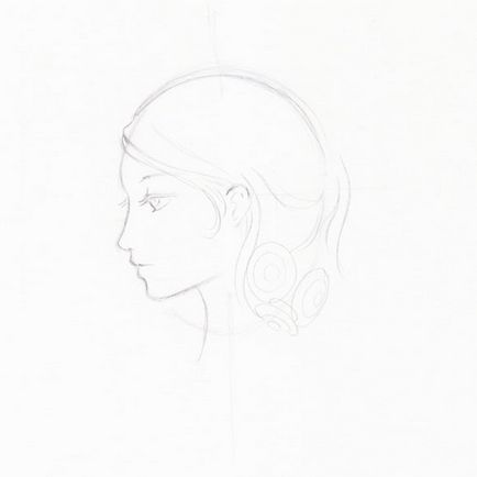Cum de a desena o ilustrare a fată moale, colorat în profil karandashali