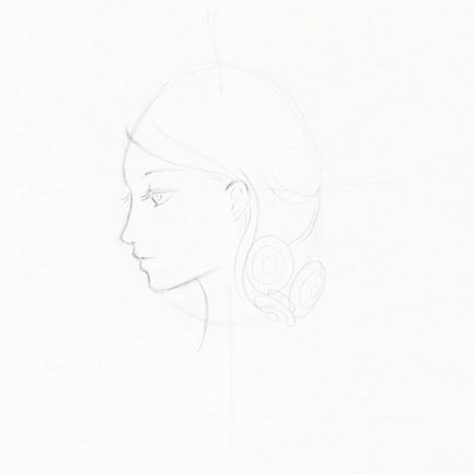 Cum de a desena o ilustrare a fată moale, colorat în profil karandashali