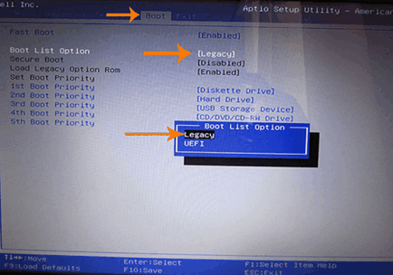 Cum se dezactivează securizat de boot în laptop BIOS (BIOS) Cum se dezactivează securizat de boot în BIOS-ul laptop