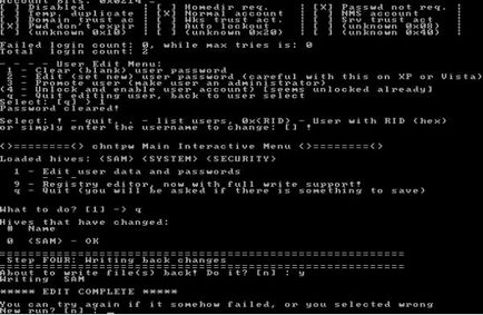 Cum să resetați parola în Windows 7 trei moduri (File submeniul Load) Cum să resetați parola în Windows 7 trei moduri