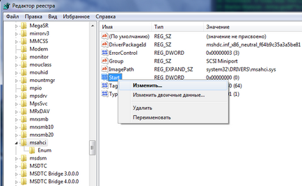 Cum se activează AHCI în Windows 7 (După ce pornește Windows) Cum se activează AHCI în Windows 7