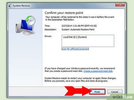Cum de a rula Restaurare sistem
