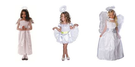 Costum înger cu mâinile lor, cum să facă costum de înger carnaval