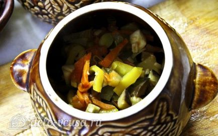 Pui cu legume în ghivece rețetă cu o fotografie - un pas cu pas de pui gătit cu legume la cuptor