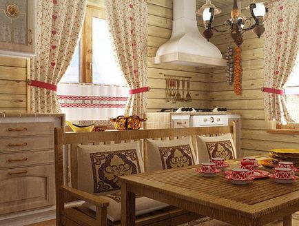 Bucataria din casa țară - proiectare (59 imagini) cu mâinile, sala de mese interior, manual, fotografice și