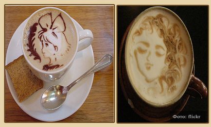 Latte arta cum să facă desene pe cafea la domiciliu, yacenka