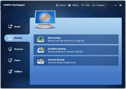 Backupper Prezentare generală aomei (antivirus gratuit de descărcare) Backupper aomei Prezentare generală