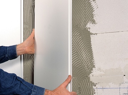Decorarea panourile de baie din plastic cu propriile lor mâini, construirea portal (de finisare) Decorarea panourile de baie din plastic cu propriile lor mâini, portal de construcție