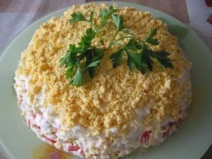 Mimosa salata - reteta clasica cu fotografie (Mimosa cu brânză) salata Mimosa - reteta clasica cu o fotografie