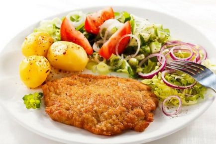 Cele mai bune rețete Schnitzel svininy-, fotografii și video