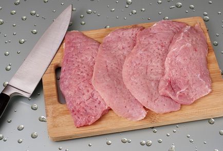 Escalop de carne de porc - un pas cu pas reteta cu fotografii, ne-Dieta