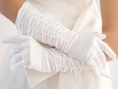 Mănuși de nuntă -, scurt, dantelă, frumos jumătate lung degete