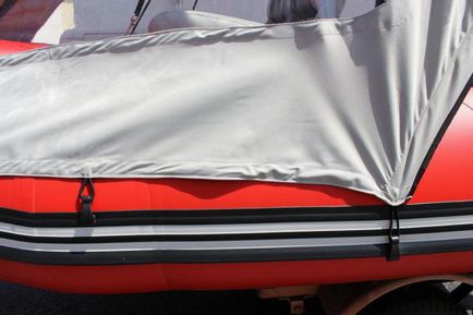 Covertă pentru o barca din PVC cu mâinile sale materiale, accesorii, manuale