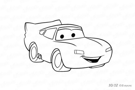Aflați cum să atragă un fulger din desene animate Cars 2