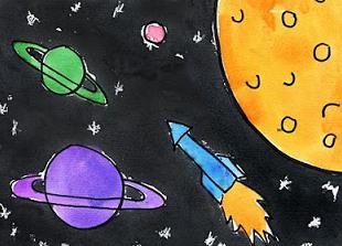 Aflați câteva modalități cu privire la modul de a picta în acuarelă Cosmos (Cosmos) Câteva modalități cu privire la modul de a desena o acuarelă spațiu