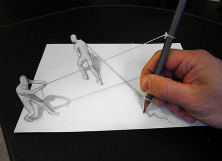 100 cele mai bune idei desene 3D pe hârtie cu un creion în fotografie
