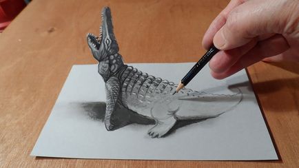 100 cele mai bune idei desene 3D pe hârtie cu un creion în fotografie