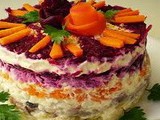 15 moduri de a decora salata - un hering sub o haină de blană - restaurant acasă