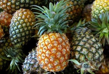 Proprietăți de ananas și beneficii pentru corp, produse alimentare și de sănătate