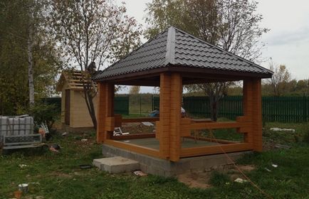 Pavilioane pentru reședințe de vară - care construiesc mandrinele de vară pe site-ul foto, video