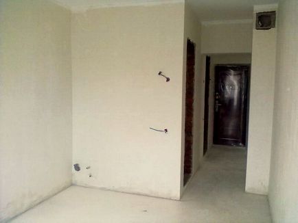 apartament Rough finisaj în fotografii, în cazul în care pentru a începe repararea