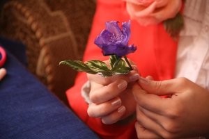 flori Fabric cu propriile sale mâini o clasă de master modul de a face foto și video
