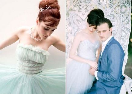 Colorat rochie de mireasa (rochie pentru a se căsătorească) Rochii de mireasa colorate