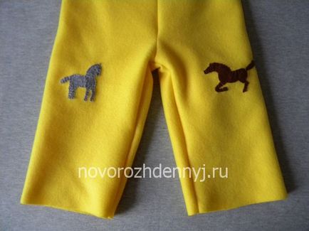 pantaloni pentru copii cu mansete, cum să coase propriile lor mâini