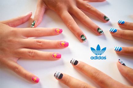 Design de unghii - adidas, unghii frumoase - completează imaginea