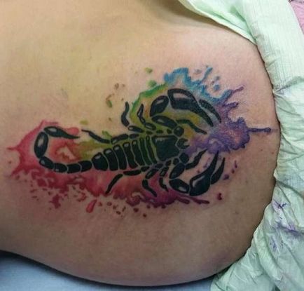 Fotografii și semnificația unui tatuaj scorpion