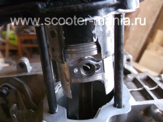Fotografii de la instalația de piston pentru motoare dvuhtakny scutere, scutere și motociclete (fotografii) Fotografii de la instalația de piston pentru motoare dvuhtakny scutere, motociclete și scutere
