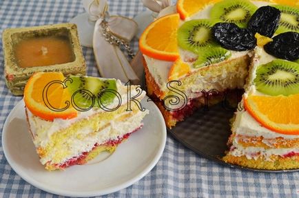 tort de fructe - pas cu pas reteta cu fotografii și produse de patiserie