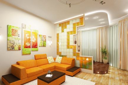 Condiții de viață și de copii într-o singură cameră - design interior apartament