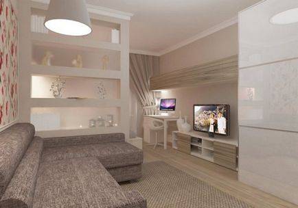 Condiții de viață și de copii într-o singură cameră - design interior apartament