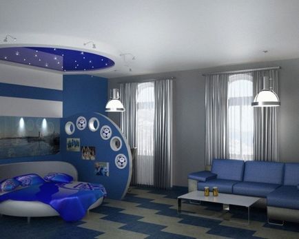 Condiții de viață și de copii într-o singură cameră - design interior apartament
