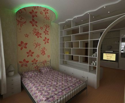 Condiții de viață și de copii într-o singură cameră - design interior apartament