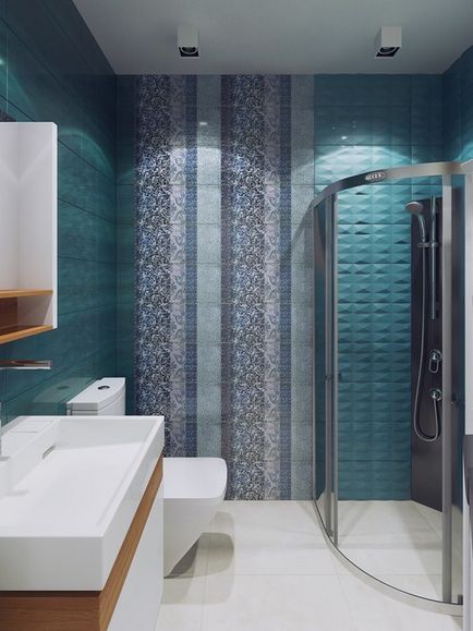 Interiorul o baie mică cu WC 83 fotografie idei de design