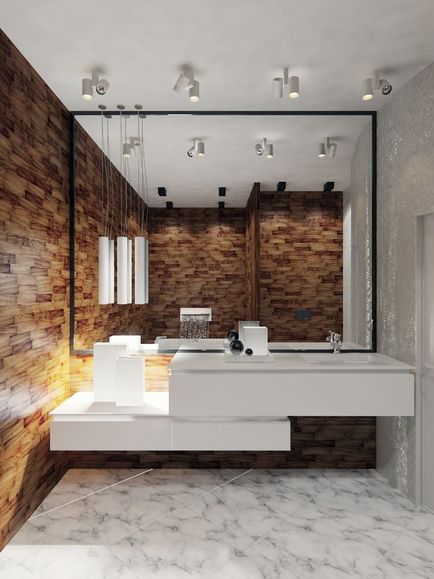 Interiorul o baie mică cu WC 83 fotografie idei de design