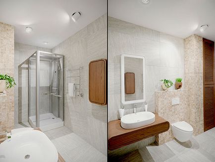 Interiorul o baie mică cu WC 83 fotografie idei de design