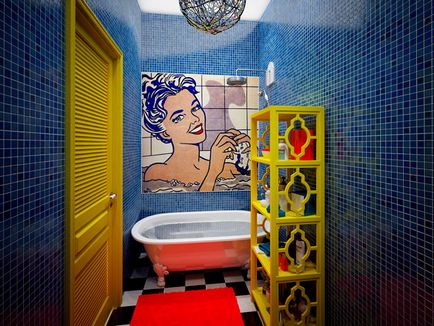 Interiorul o baie mică cu WC 83 fotografie idei de design