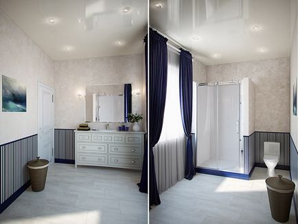 Interiorul o baie mică cu WC 83 fotografie idei de design