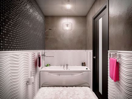 Interiorul o baie mică cu WC 83 fotografie idei de design