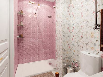 Interiorul o baie mică cu WC 83 fotografie idei de design